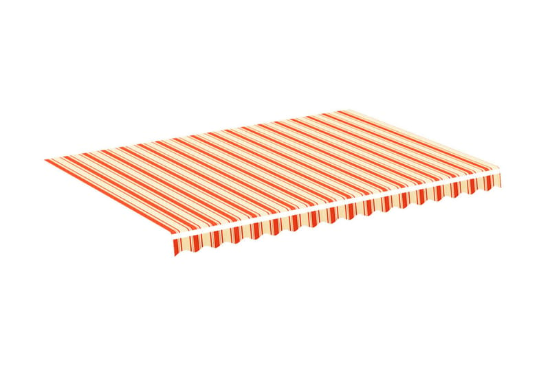 udskiftningsdug til markise 3,5x2,5 m gul og orange - Havemøbler - Solafskærmning - Markiser