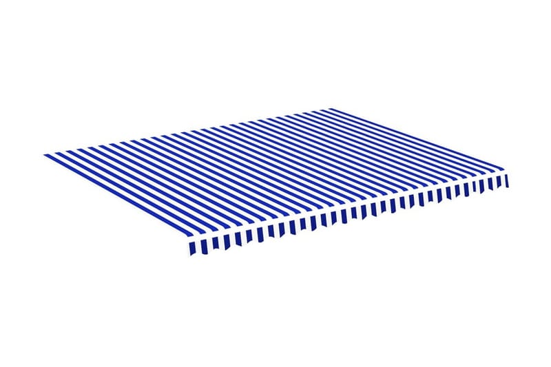 udskiftningsdug til markise 4,5x3,5 m blå og hvid - Havemøbler - Solafskærmning - Markiser