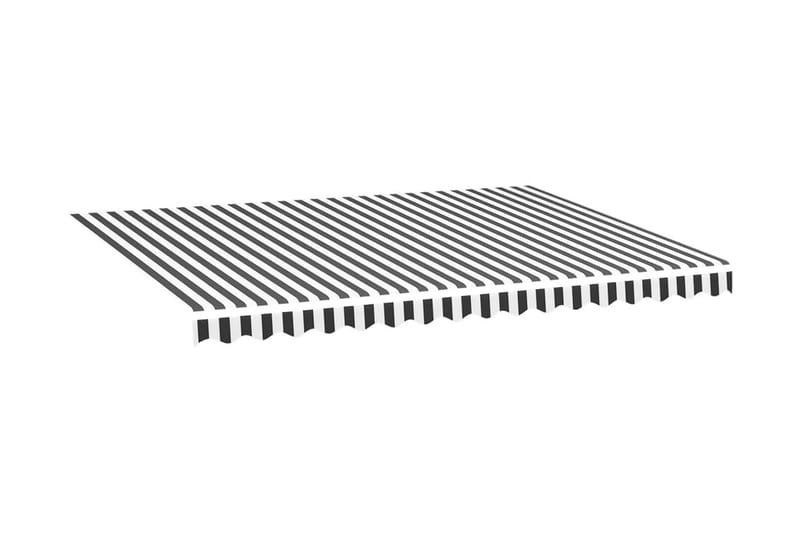 udskiftningsdug til markise 4x3 m antracitgrå og hvid - Havemøbler - Solafskærmning - Markiser