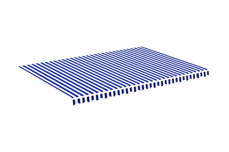 udskiftningsdug til markise 5x3,5 m blå og hvid - Havemøbler - Solafskærmning - Markiser