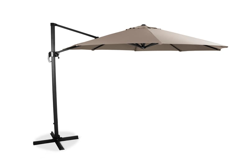 Hængeparasol XL 350cm - beige - Havemøbler - Solafskærmning - Parasoller - Hængeparasol