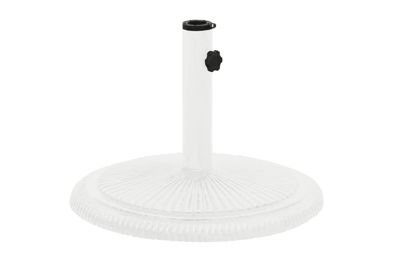 parasolfod 45x45x30 cm støbejern hvid - Hvid - Havemøbler - Solafskærmning - Parasoller - Parasolfod