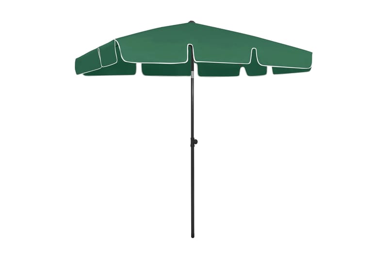strandparasol 200x125 cm grøn - Grøn - Havemøbler - Solafskærmning - Parasoller - Strandparasol