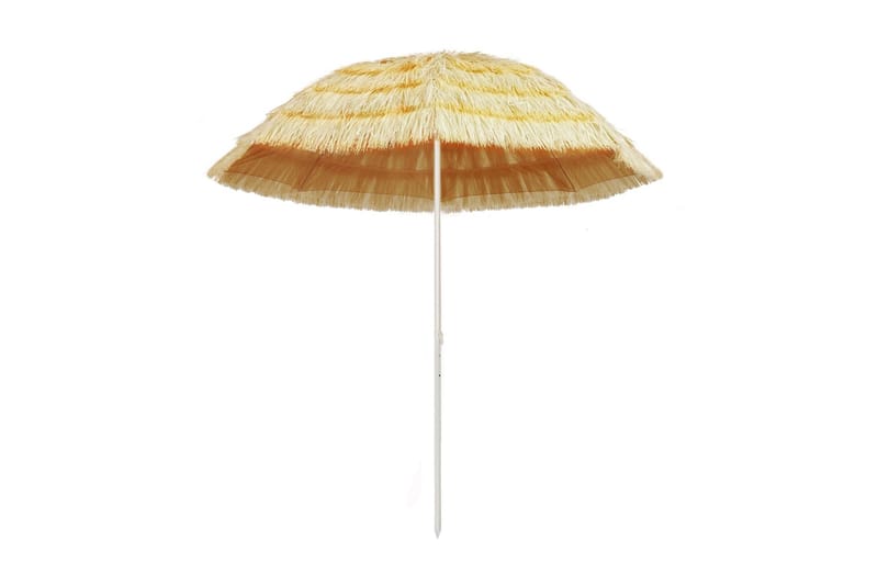 Strandparasol Hawaii-Stil 240 Cm Naturfarvet - Beige - Havemøbler - Solafskærmning - Parasoller - Strandparasol