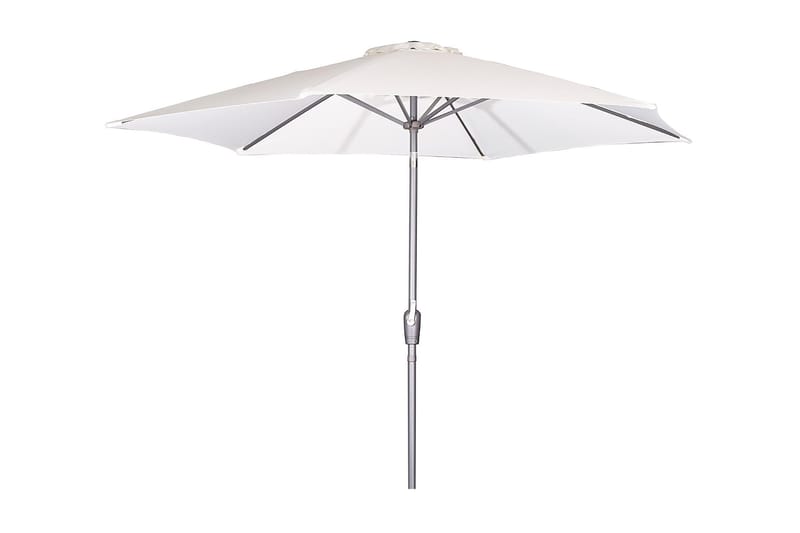 Leeds Parasol 300 cm Hvid/Sort - Venture Home - Havemøbler - Solafskærmning - Parasoller