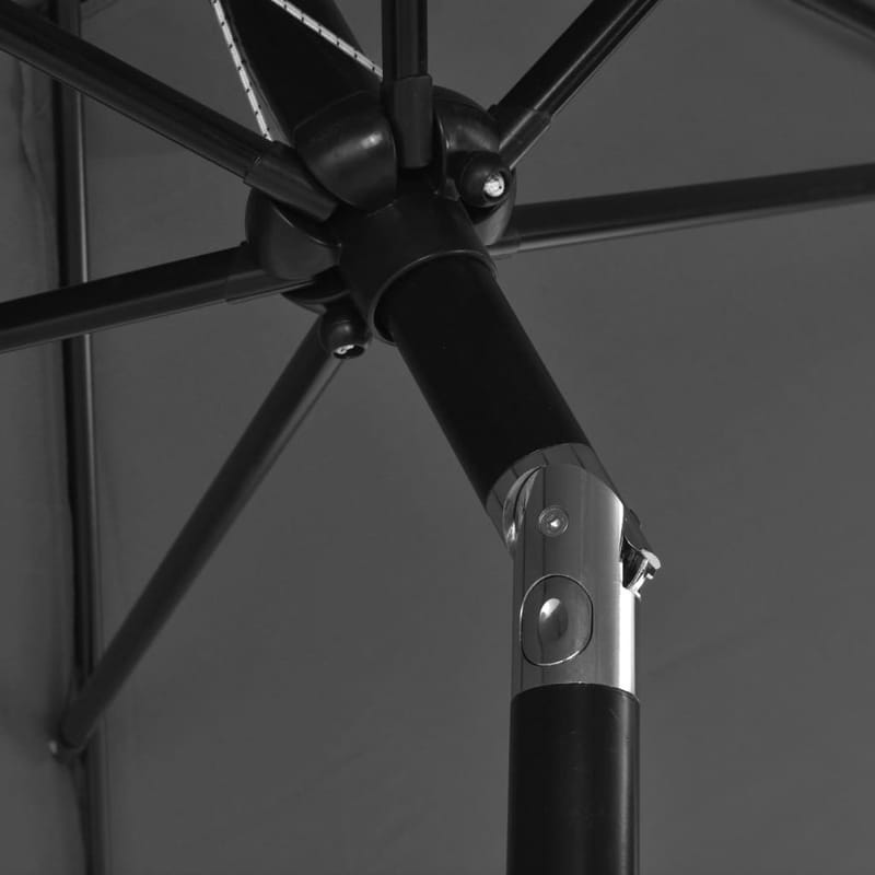 Udendørs Parasol Med Metalstang 300 Cm Antracitgrå - Grå - Havemøbler - Solafskærmning - Parasoller