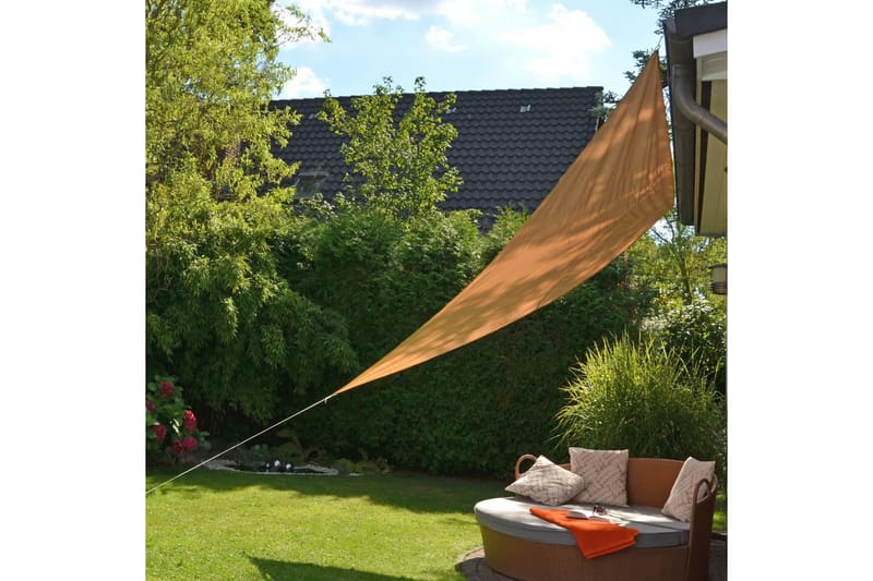 HI solsejl trekantet 3,6 x 3,6 x 3,6 m beige - Beige - Havemøbler - Solafskærmning - Solsejl