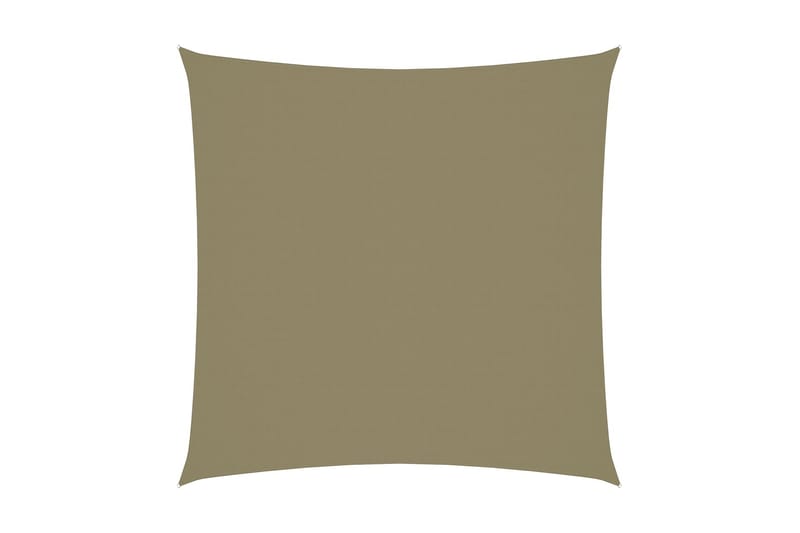 solsejl 3x3 m firkantet oxfordstof beige - Beige - Havemøbler - Solafskærmning - Solsejl