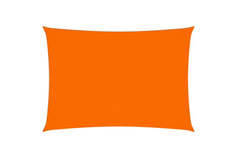 solsejl 6x8 m rektangulær oxfordstof orange - Orange - Havemøbler - Solafskærmning - Solsejl