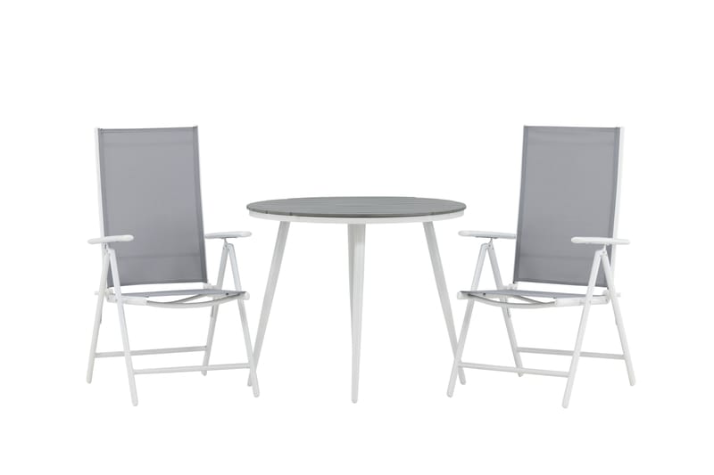 Break Cafesæt Rund 90 cm + 2 Break Positionsstol - Venture Home - Havemøbler - Udendørsgruppe - Cafesæt