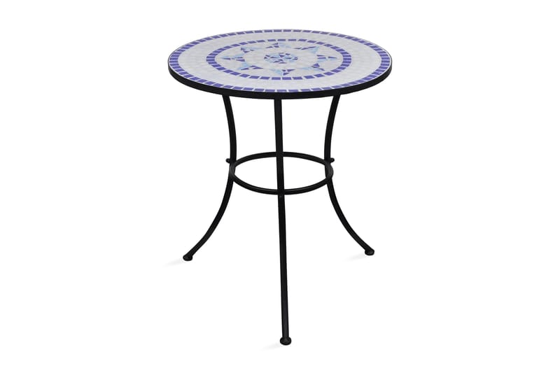 Mosaikbord 60 Cm Blå/Hvid - Blå - Havemøbler - Udendørsgruppe - Cafesæt