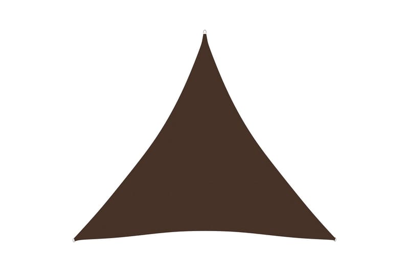solsejl 4,5x4,5x4,5 m trekantet oxfordstof brun - Brun - Havemøbler - Solafskærmning - Solsejl