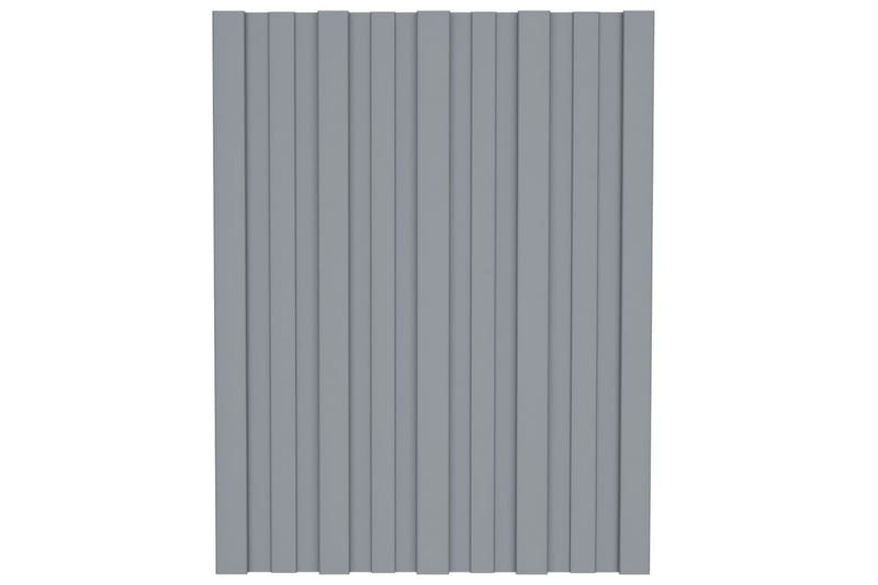 tagplader 36 stk. 60x45 cm galvaniseret stål sølvfarvet - Hus & renovering - Byggeri - Gulv, væg & tag - Tag & isolering - Entrétag & skærmtag