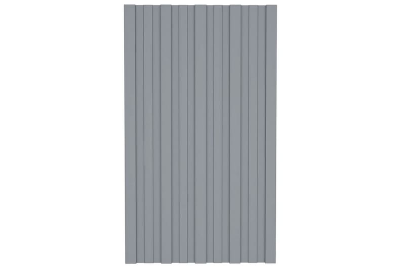 tagplader 36 stk. 80x45 cm galvaniseret stål sølvfarvet - Hus & renovering - Byggeri - Gulv, væg & tag - Tag & isolering - Entrétag & skærmtag