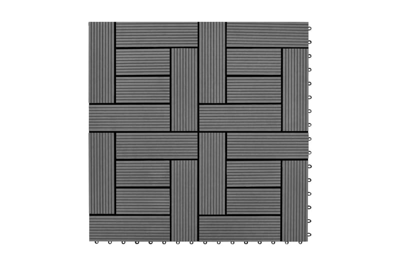 Terrassefliser 22 stk. 30 x 30 cm 2 m2 WPC grå - Grå - Hus & renovering - Byggeri - Træ & tømmer - Træfliser & træbrædder - Træflise & gulv træflise