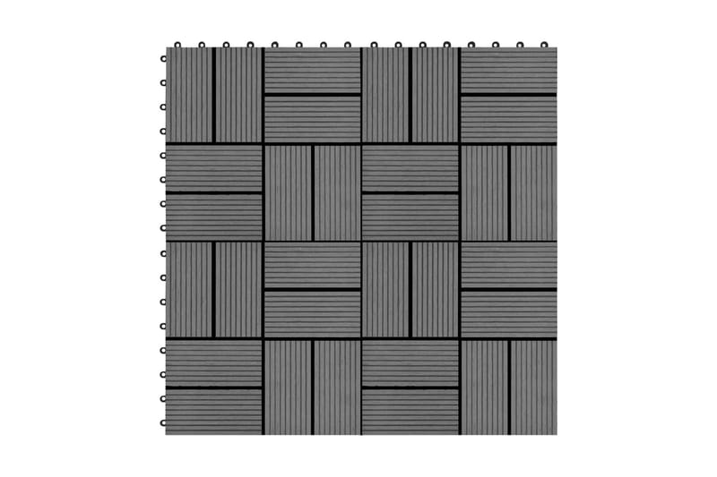 Terrassefliser 22 Stk. 30x30 cm 2 M2 Wpc Grå - Hus & renovering - Byggeri - Træ & tømmer - Træfliser & træbrædder - Træflise & gulv træflise