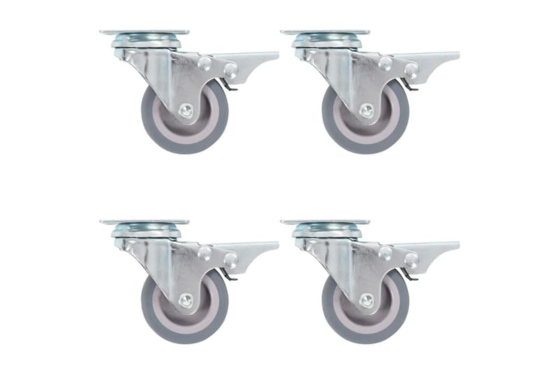 drejehjul med dobbelte bremser 16 stk. 50 mm - Hus & renovering - Byggeri - Søm, skruer & montering - Sortimentopbevaring - Sortimentkasse