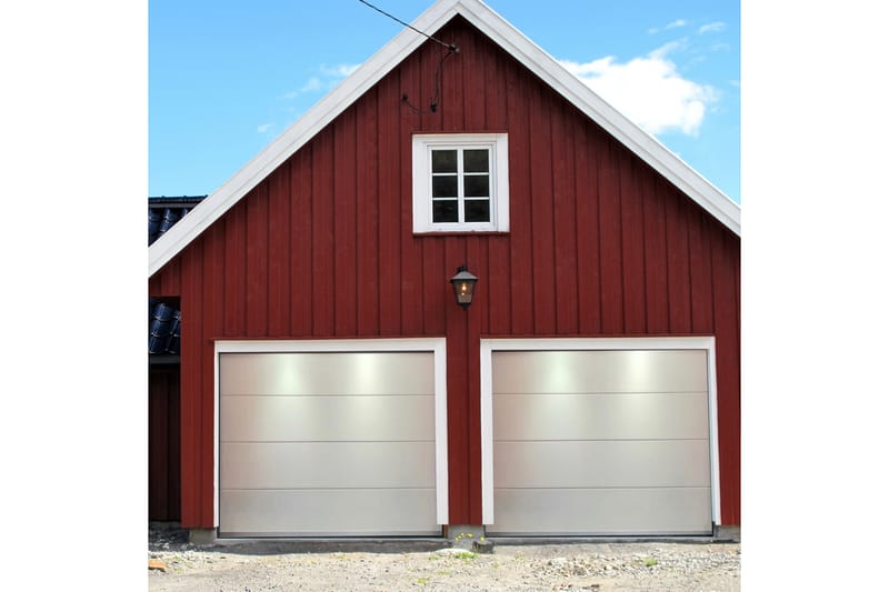 Garageport med Fjernstyring - Hvid - Hus & renovering - Garage & værksted - Garageporte - Fjernbetjening garageport