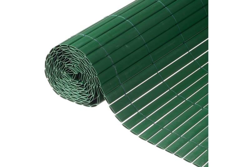 Nature haveskærm dobbeltsidet 1 x 3 m PVC grøn