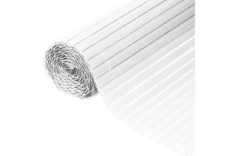 Nature haveskærm dobbeltsidet 1,5 x 3 m PVC hvid - Hvid - Hus & renovering - Indsynsbeskyttelse & indhegning - Stakit - Plastikstakit