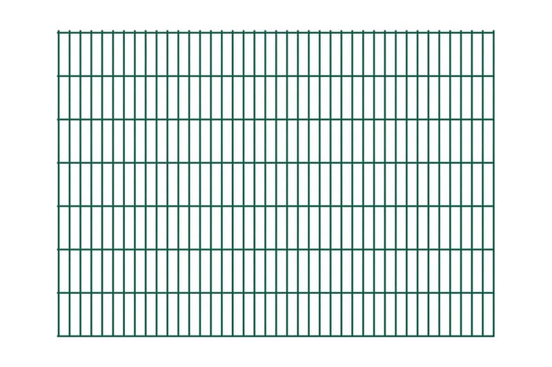 2D panel til havehegn, 2008x1430 mm, Grøn - Grøn - Hus & renovering - Indsynsbeskyttelse & indhegning - Stakit - Stakitstolper