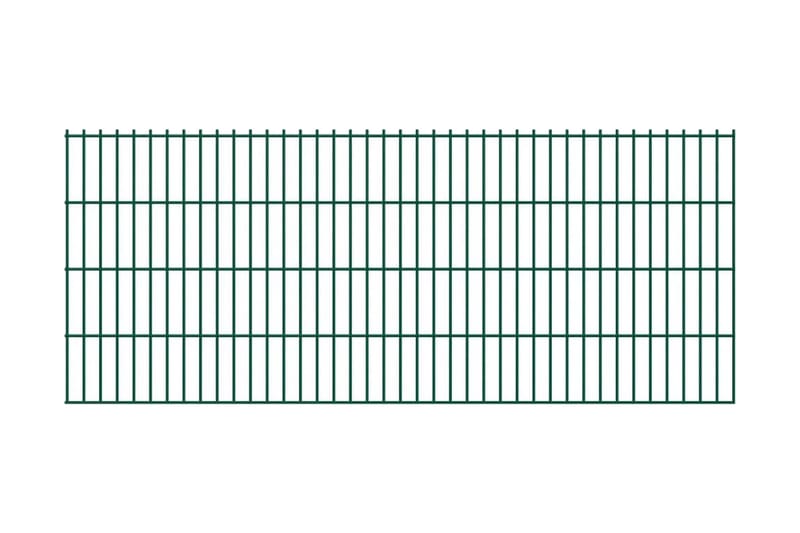 2D panel til havehegn, 2008x830 mm, Grøn - Grøn - Hus & renovering - Indsynsbeskyttelse & indhegning - Stakit - Stakitstolper