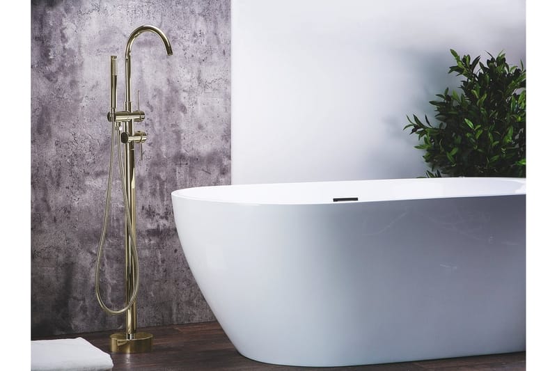 Tugela badekar-mixer 22,5 cm - Guld - Hus & renovering - Køkken & bad - Badeværelse - Badekar - Badekartilbehør