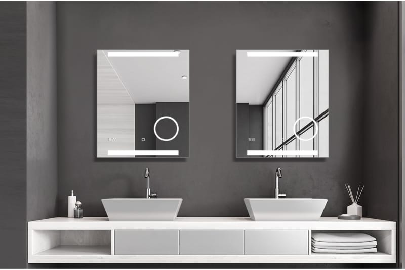 Kolerud Spejl 60x70 cm - Sølv - Hus & renovering - Køkken & bad - Badeværelse - Badeværelsesmøbler - Badeværelsesspejl