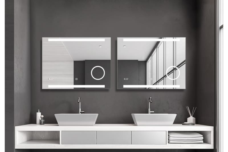 Kolerud Spejl 80x60 cm - Sølv - Hus & renovering - Køkken & bad - Badeværelse - Badeværelsesmøbler - Badeværelsesspejl
