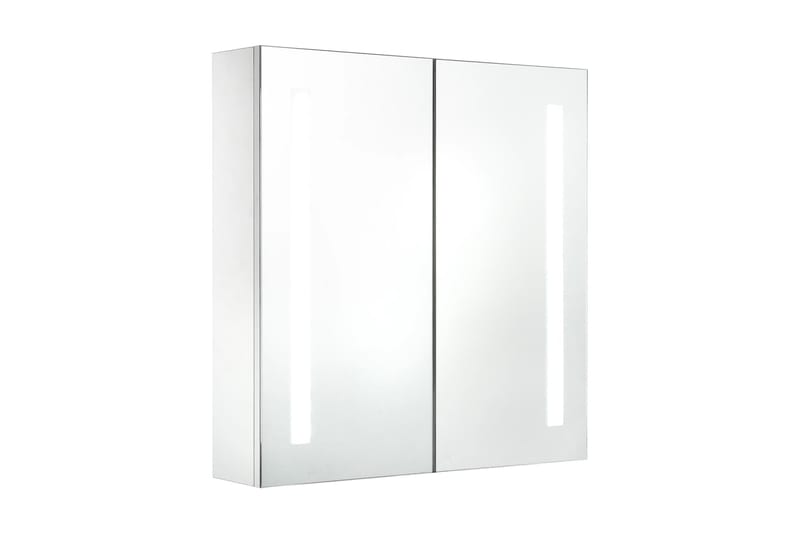 Badeværelsesskab med spejl LED 62 x 14 x 60 cm - Hvid - Hus & renovering - Køkken & bad - Badeværelse - Badeværelsesmøbler - Spejlskabe