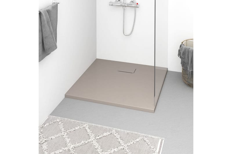 brusekar 90x80 cm SMC brun - Brun - Hus & renovering - Køkken & bad - Badeværelse - Badeværelsestilbehør - Øvrige badeværelsestilbehør