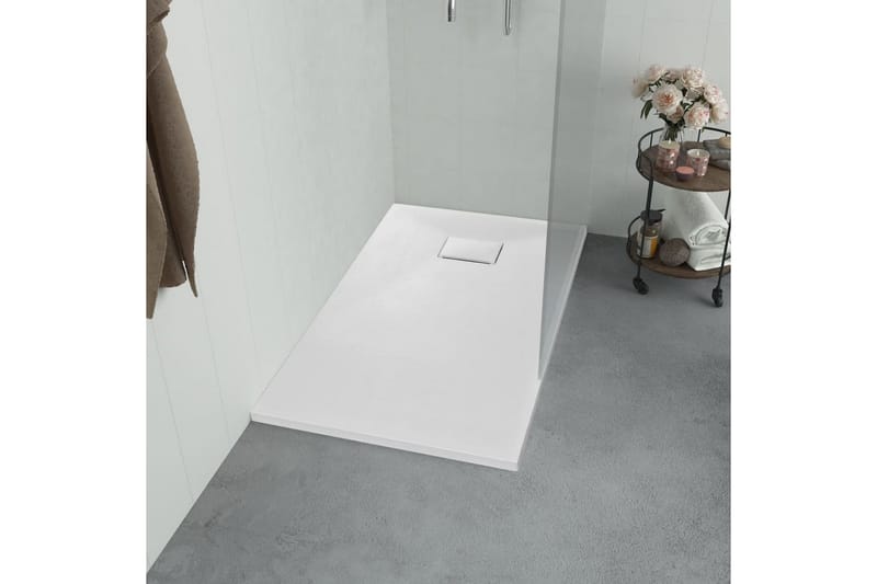 brusekar SMC 100 x 80 cm hvid - Hvid - Hus & renovering - Køkken & bad - Badeværelse - Badeværelsestilbehør - Øvrige badeværelsestilbehør