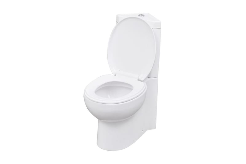 keramisk hjørnetoilet hvid - Hvid - Hus & renovering - Køkken & bad - Badeværelse - Toiletter & WC - Gulvstående toilet