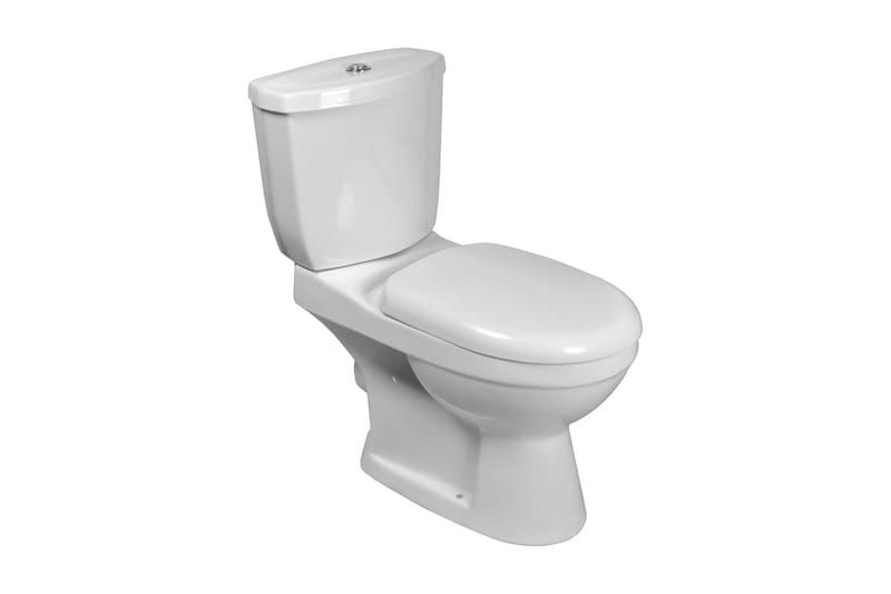 Wc Komplet Med Cisterne Hvid - Hvid - Hus & renovering - Køkken & bad - Badeværelse - Toiletter & WC - Gulvstående toilet