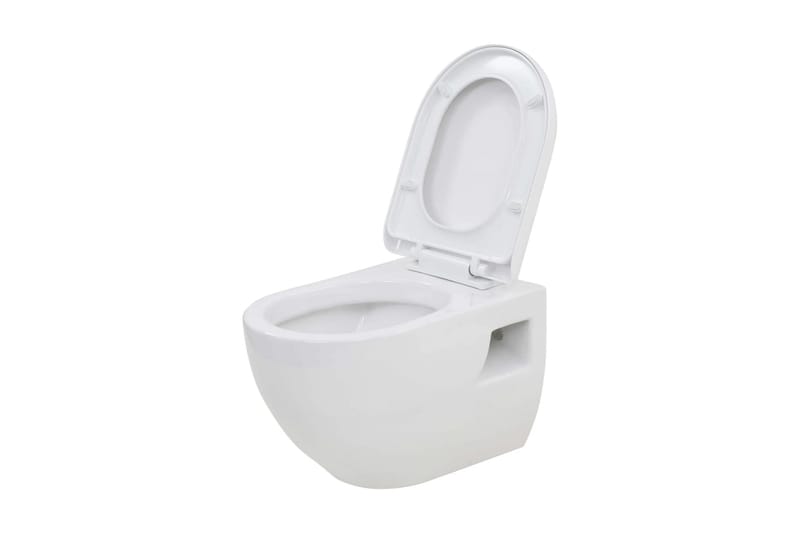 væghængt toilet keramik hvid - Hvid - Hus & renovering - Køkken & bad - Badeværelse - Toiletter & WC - Væghængt toilet
