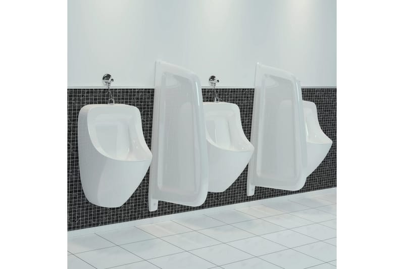 vægophængt urinalafskærmning keramik hvid - Hvid - Hus & renovering - Køkken & bad - Badeværelse - Toiletter & WC - Væghængt toilet
