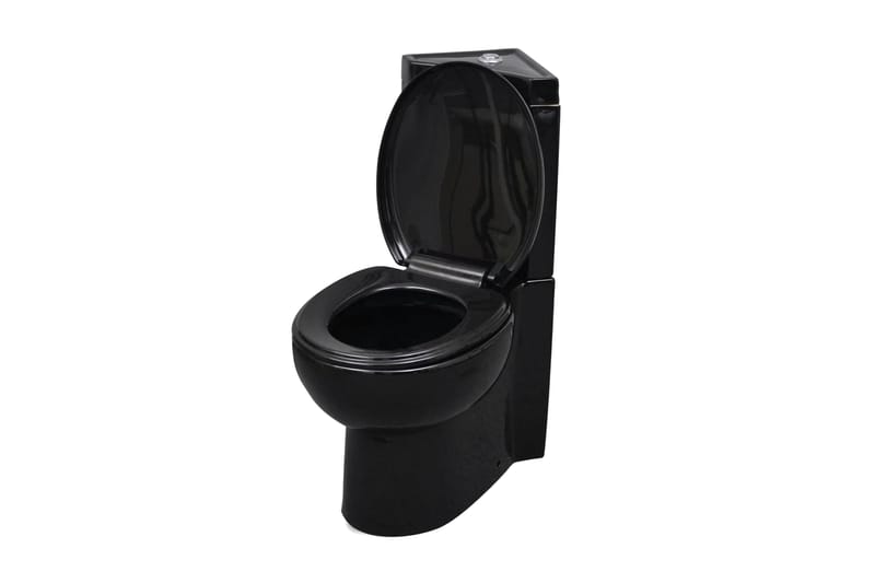 WC Keramisk Toilet Sort - Sort - Hus & renovering - Køkken & bad - Badeværelse - Toiletter & WC - Væghængt toilet
