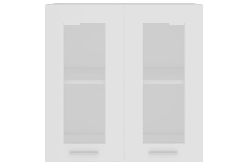 Vægskab med glaslåger 60x31x60 cm spånplade hvid - Hvid - Hus & renovering - Køkken & bad - Køkken & bryggers - Køkkenindretning - Køkkenskab