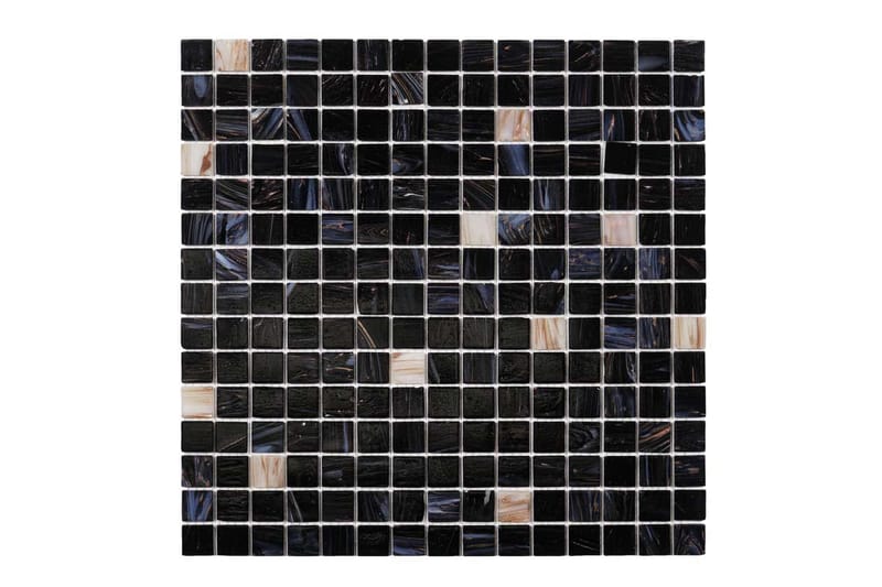 Glasmosaik Dark Heaven Hvid Gold 32,7X32,7 - Hus & renovering - Køkken & bad - Kakkel & klinker - Mosaik - Glasmosaik