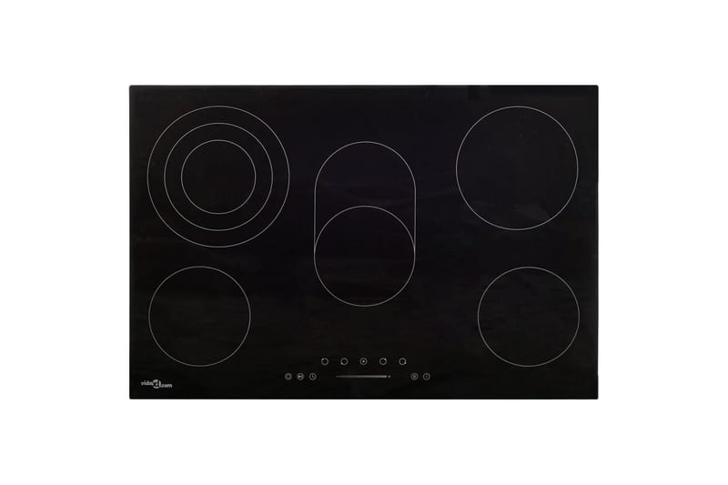 Keramisk Kogeplade Med 5 Kogezoner Touch-Panel 90 cm 8500 W - Sort - Husholdning - Hvidevarer - Komfur - Kogeplade - Induktionskogeplade