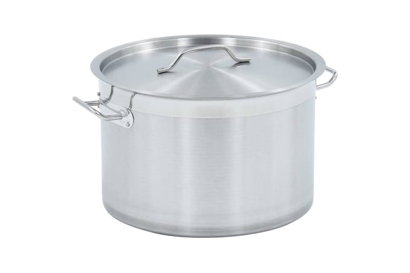 suppegryde 23 l 35 x 22 cm rustfrit stål - Sølv - Husholdning - Madlavning & Bagning - Gryder og kasseroller