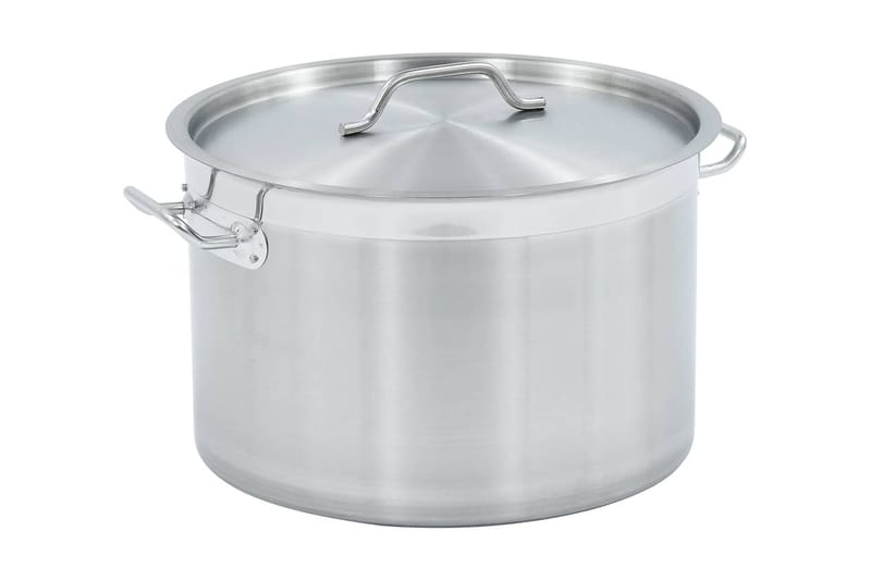suppegryde 32 l 40 x 26 cm rustfrit stål - Sølv - Husholdning - Madlavning & Bagning - Gryder og kasseroller
