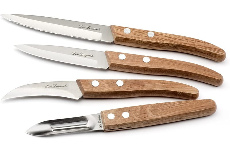 Wood Coversæt 4-p - Lou Laguiole - Husholdning - Madlavning & Bagning - Køkkenknive - Urteknive