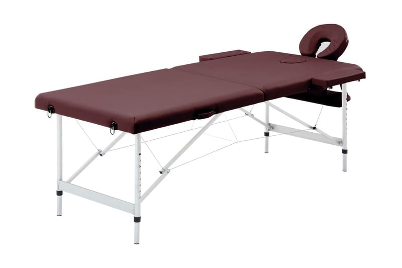 foldbart massagebord 2 zoner aluminium lilla - Violet - Husholdning - Personpleje & helbred - Massage & wellness - Massagebord