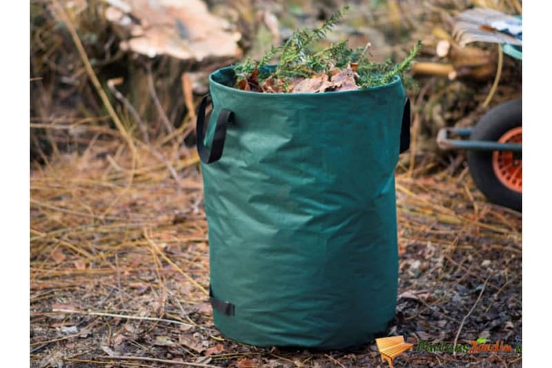 Nature affaldssæk til haven 240 l rund grøn - Grøn - Husholdning - Rengøring & tøjpleje - Affaldssortering & affaldshåndtering - Affaldsposer