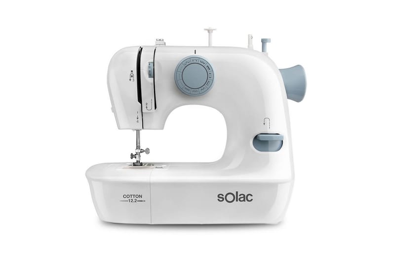 SOLAC Symaskine Cotton 12.2 Vit - Husholdning - Rengøring & tøjpleje - Tøjpleje - Symaskine