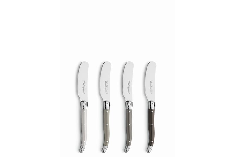 Tradition Smørknive 4-p Blandede Farver Pepper/Pearl/Taupe - Lou Laguiole - Husholdning - Servering & opdækning - Bestik - Smørknive