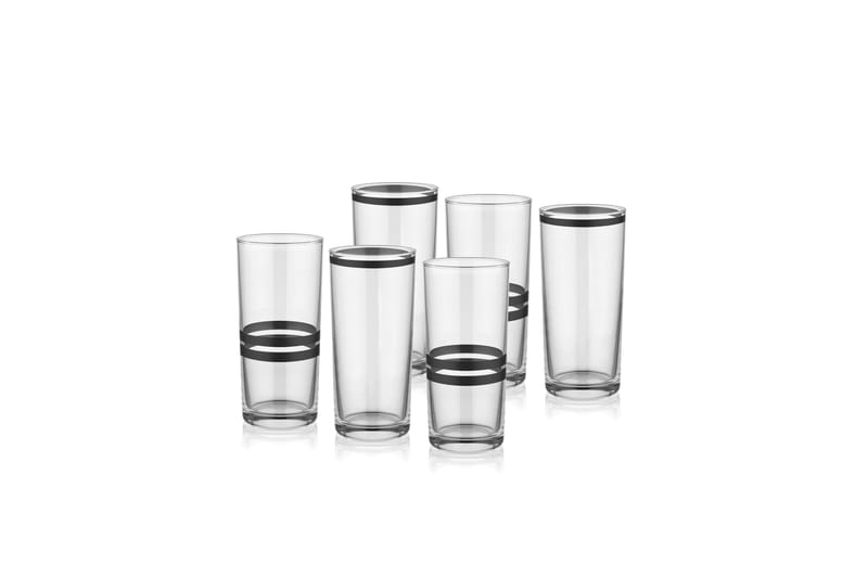 Vand glas - Sort - Husholdning - Servering & opdækning - Glas - Vandglas