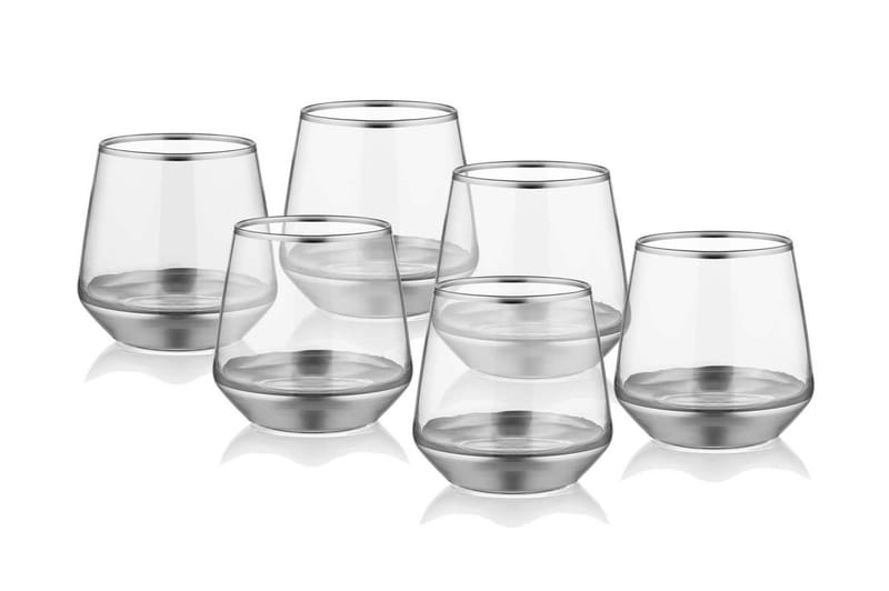 Vandglas - Sølv - Husholdning - Servering & opdækning - Glas - Vandglas