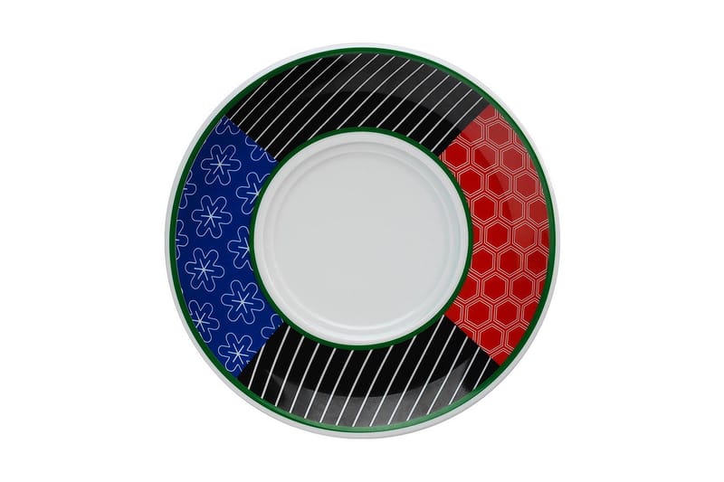 Teglas 2 stk - Flerfarvet - Husholdning - Servering & opdækning - Porcelæn